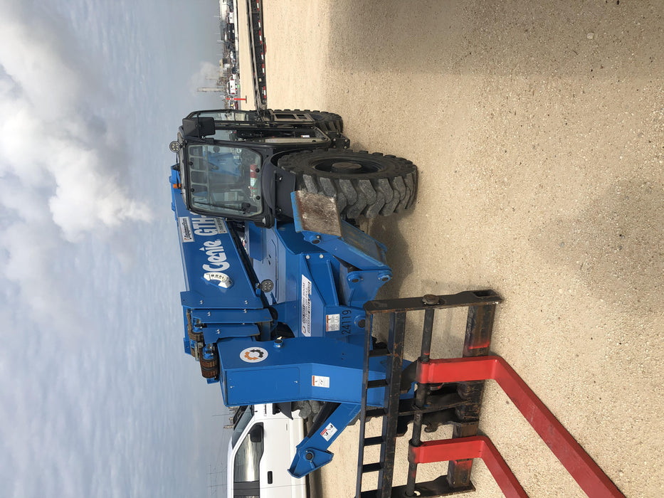 2018 Genie GTH-1056 Genie GTH-1056 w/Enclosed Cab w/HVAC, Work Lights, Solid Tires, Beacon, 60" Carriage and Forks