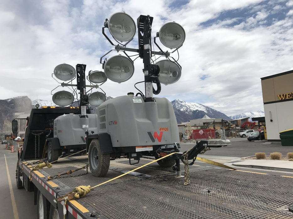 2019 Wacker Neuson LTV6L-MH Mobile Light Tower w/Fuel Level Sensor Installed