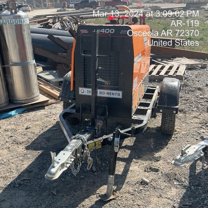 2023 Lincoln Electric LE400 Kubota V1505, Trlr, Cable Rack, Light Kit, ES Decals, T3