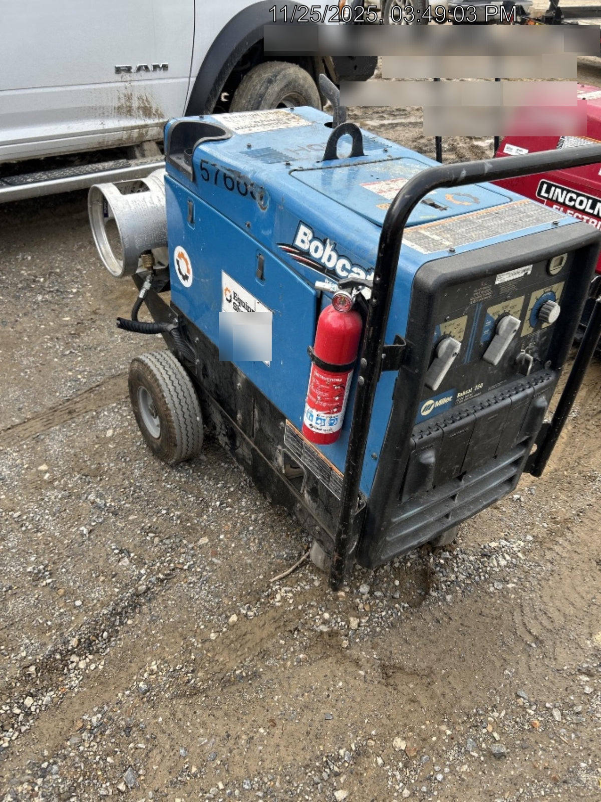2019 Miller Electric BOBCAT 250 951600 PKG-250 amp Propane Welder, Standard w/Running Gear, Bracket, Hose"250 amp Propane Welder, Standard w/Running Gear, Bracket, Hose