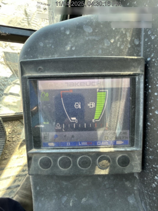 2019 Takeuchi TB290 Cab/Heat/AC Rubber tracks, Dozer blade, Travel alarm, Auxiliary hydraulics Manual QC, Hydraulic thumb, 18", 24", and 36" Buckets