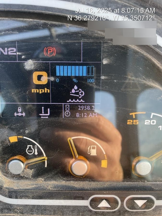 2019 JCB 512-56 Cab/Heat/Air, 109 HP, Solid Tires, STD Worklight, Beacon, Aux Hydraulics, Lifting Eye, Back up Alarm w/66" Carriage/60" Forks