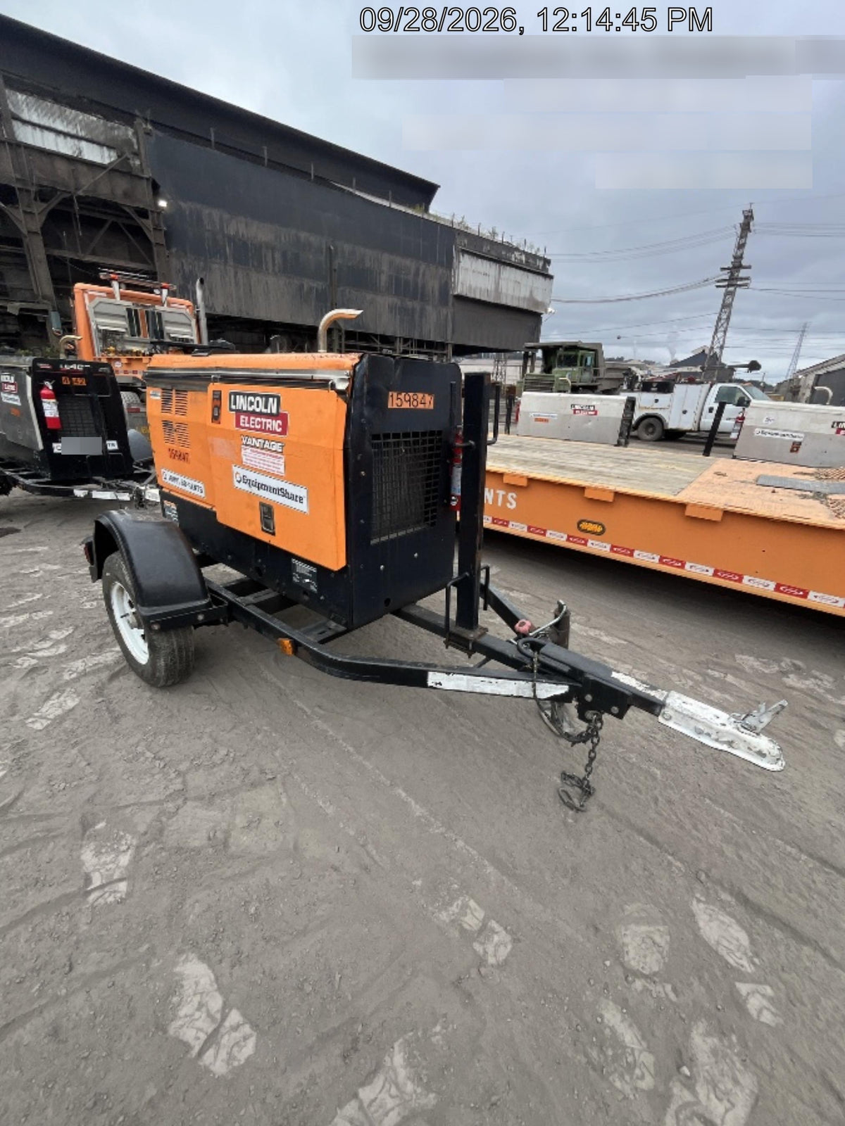 2021 Lincoln Electric Vantage 322 Vantage 322 Ready Pak 3 w/ Decals, ORANGE (includes trailer, cable rack, fender light kit) NO Telematics
