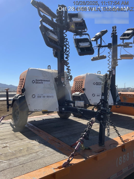 2024 Generac MLT2 Diesel, Flex Switch 120V Input, Powerzone Controller, 
(4) 320W LED Lights, 4kW Generator, 39.9 Gal Fuel Tank, 2" Ball, T3