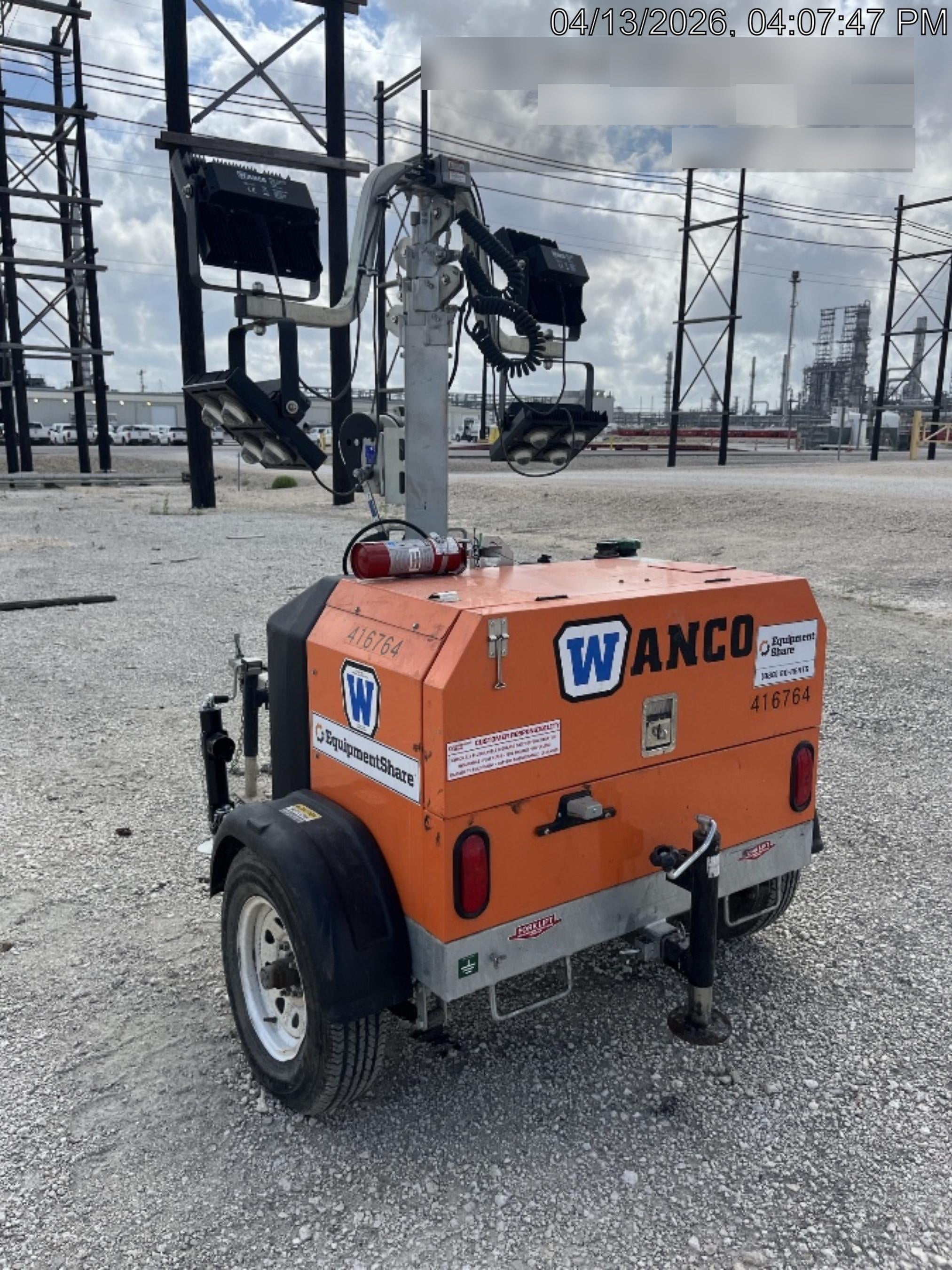 2024 Wanco WLTT-4MM4K Diesel, Deep Sea Controller, Shore Power Plug, Auto Start, (4) 350W LED Floodlights, 4kW Generator, 60 Gal Fuel Tank, 2" Ball, T3