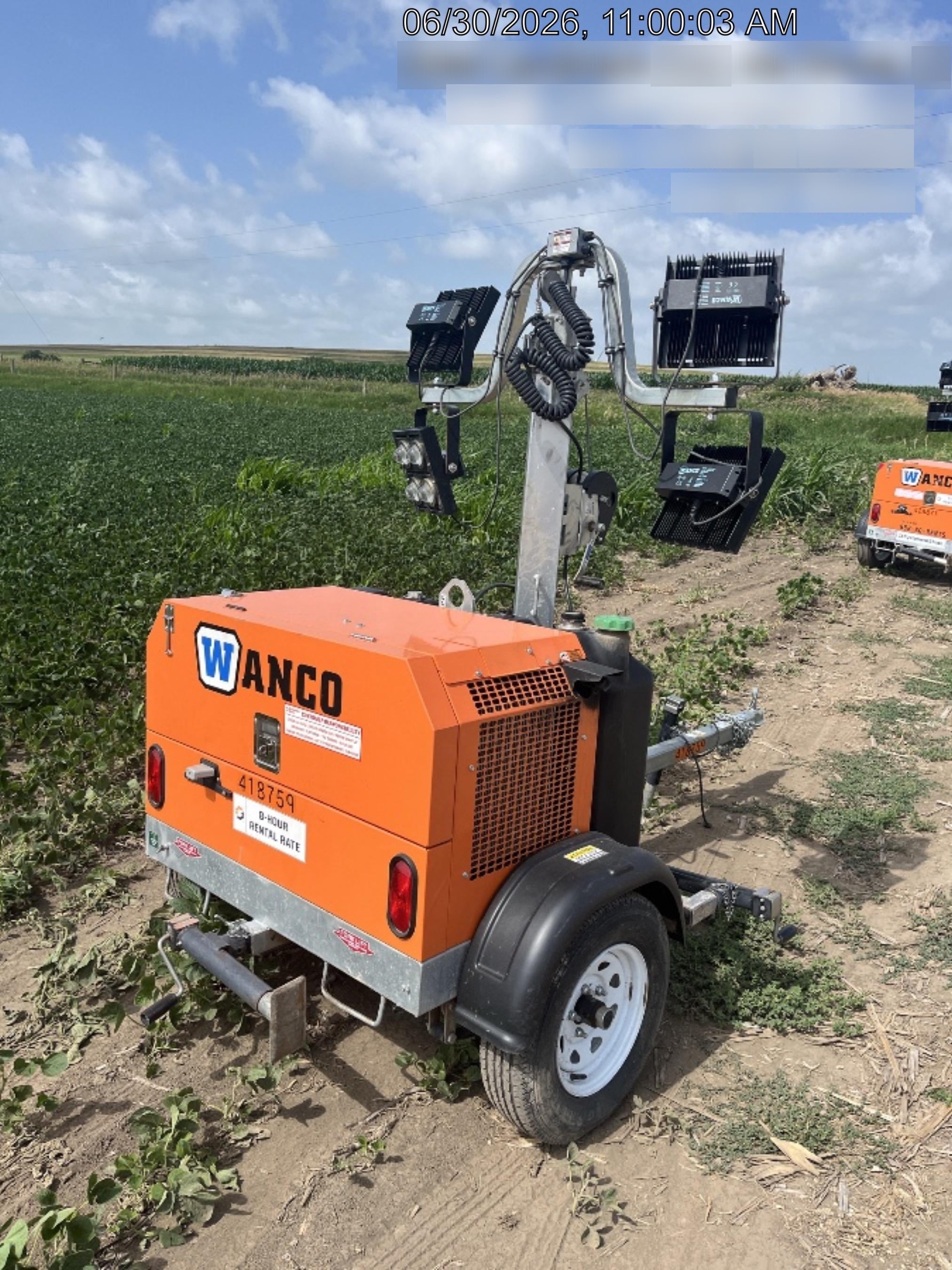 2024 Wanco WLTT-4MM4K Diesel, Deep Sea Controller, Shore Power Plug, Auto Start, (4) 350W LED Floodlights, 4kW Generator, 60 Gal Fuel Tank, 2" Ball, T3