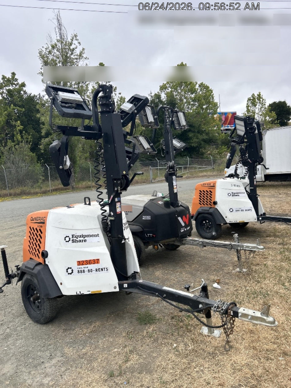 2023 Generac MLT2 Diesel, Flex Switch 120V Input, Powerzone Controller, (4) 320W LED Lights, 4kW Generator, 39.9 Gal Fuel Tank, 2" Ball, T3