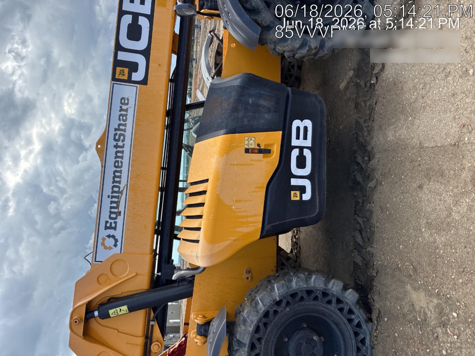 2019 JCB 512-56 Canopy, 109 HP, Solid Tires, STD Worklight, Beacon, Aux Hydraulics, Lifting Eye, Back up Alarm 66" Carriage/60" Forks