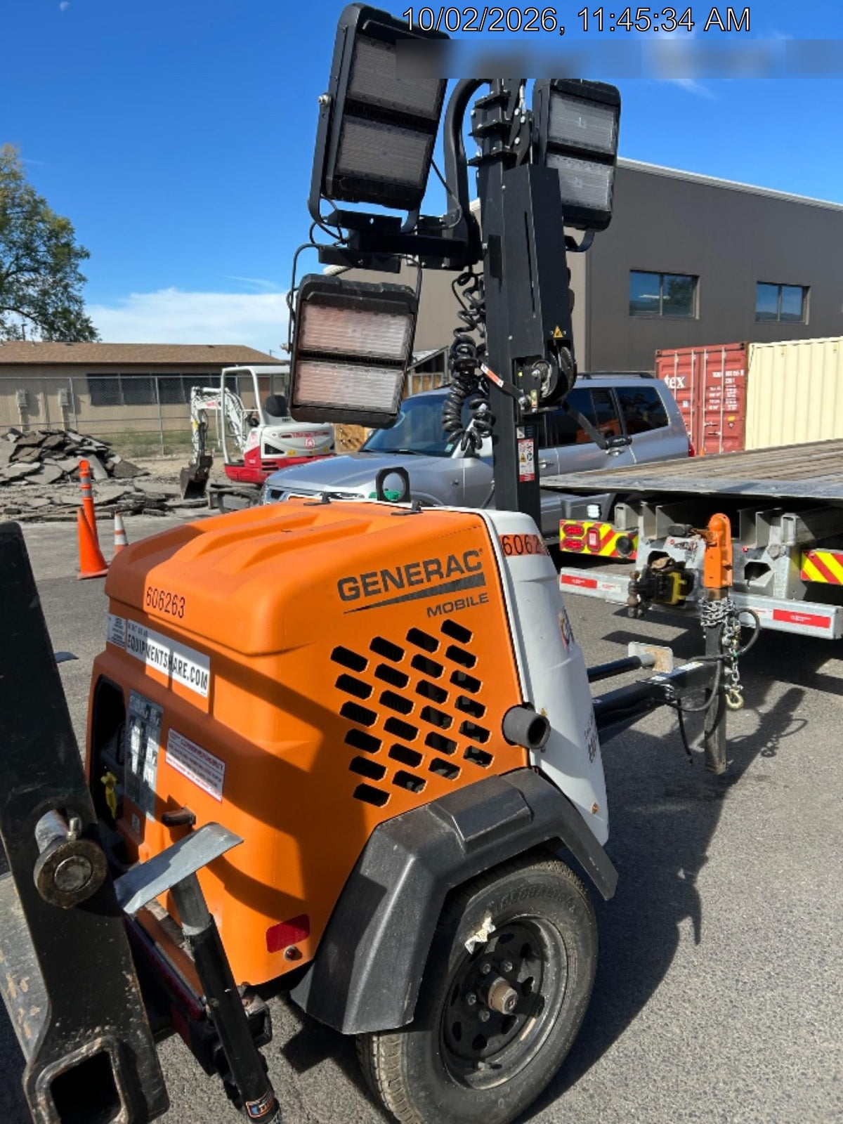 2023 Generac MLT2 Diesel, Flex Switch 120V Input, Powerzone Controller, (4) 320W LED Lights, 4kW Generator, 39.9 Gal Fuel Tank, 2" Ball, T3