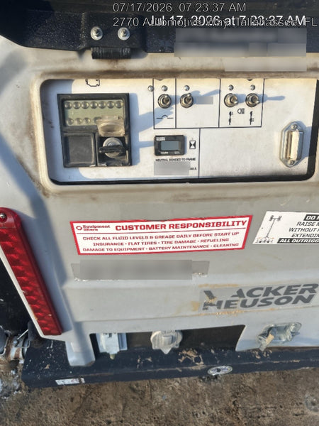 2019 Wacker Neuson LTV6L-MH Standard Options, ES Track Hardware, Fuel Level Sensor
