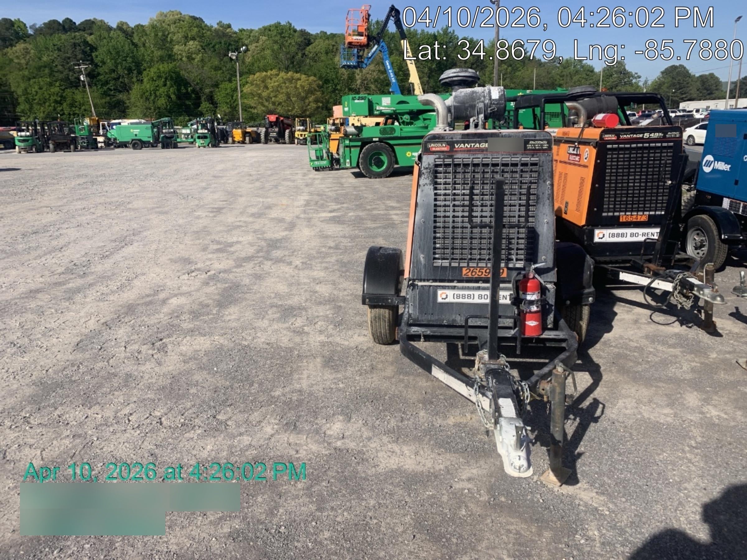 2022 Lincoln Electric Vantage 549X Crosslink Technology, Trailer Mounted, ES Decals, T3