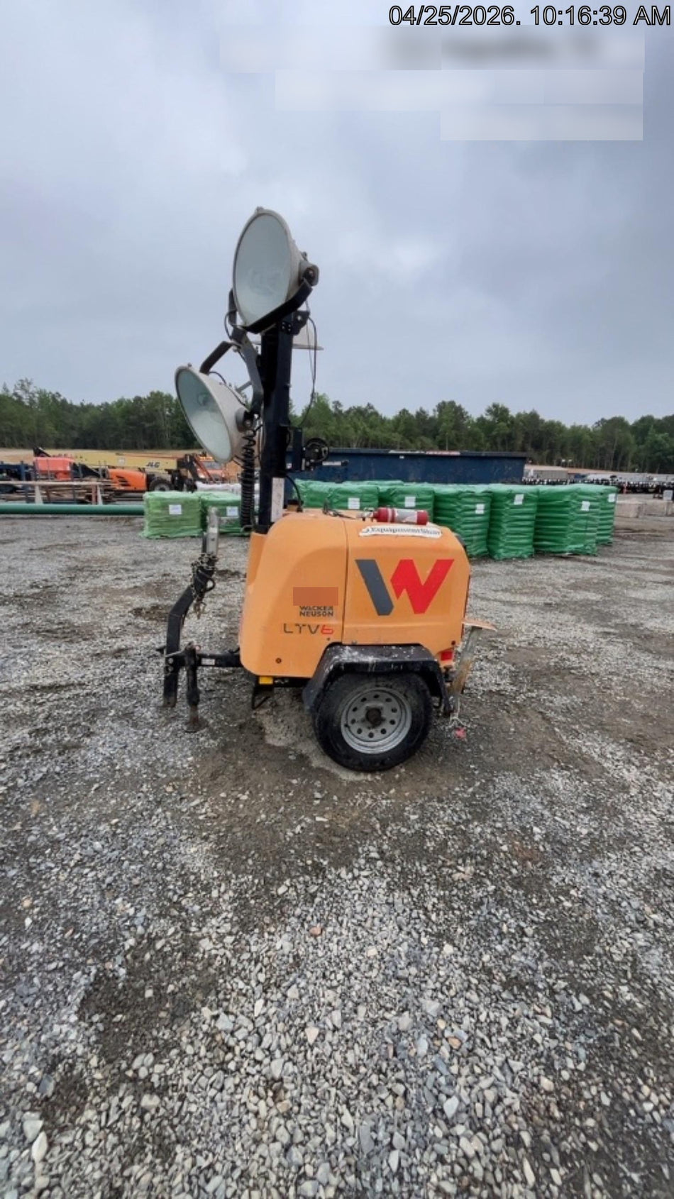 2020 Wacker Neuson LTV6K-MH Ball 2/Pintle 2.5 Combo Hitch Kubota Cold Weather D1X05 Kubota Engine Block Heater D1X05 Telematics EQ SH Kubota
