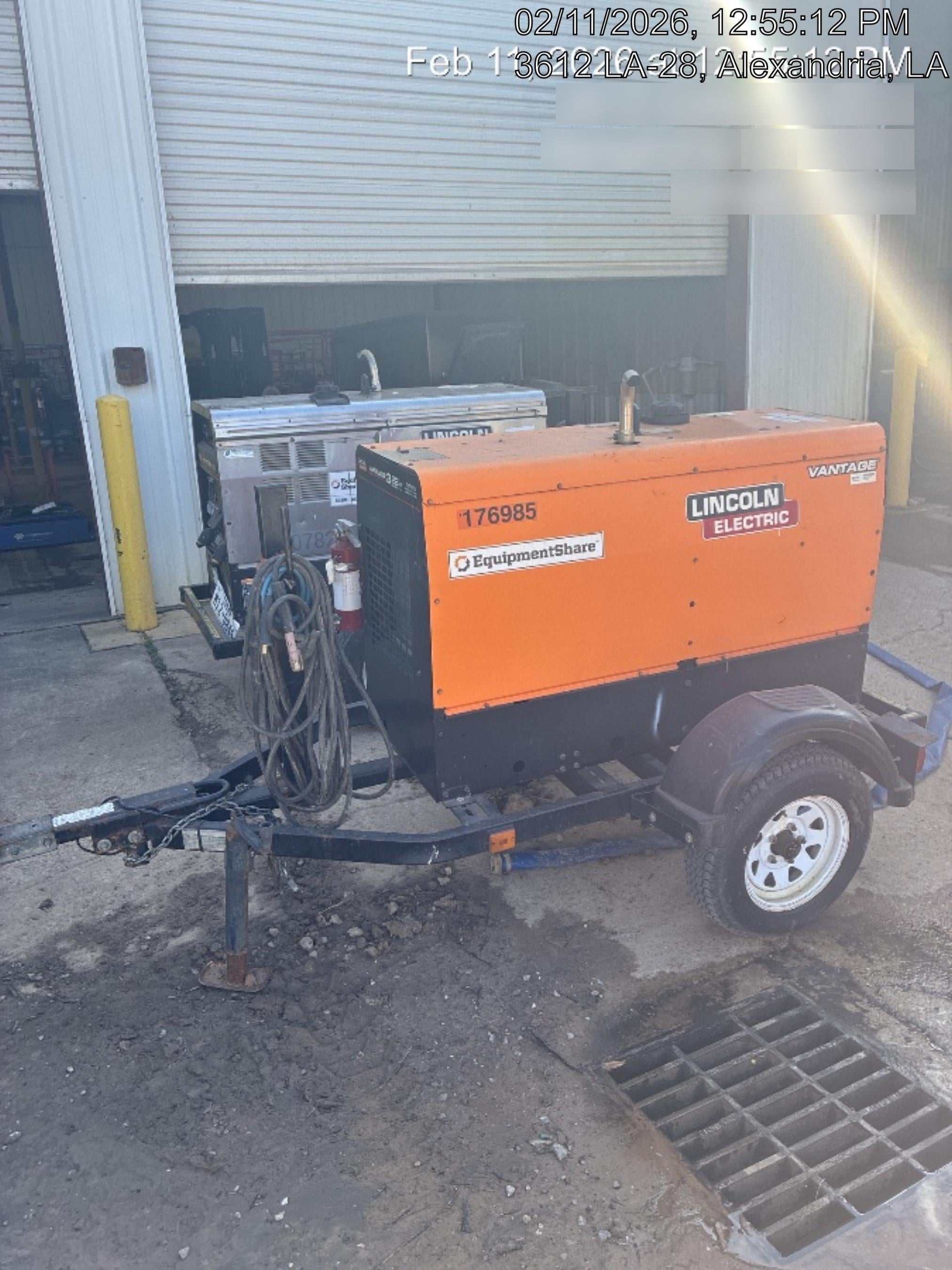2021 Lincoln Electric Vantage 322 Vantage 322 Ready Pak 3 w/ Decals, ORANGE (includes trailer, cable rack, fender light kit) NO Telematics