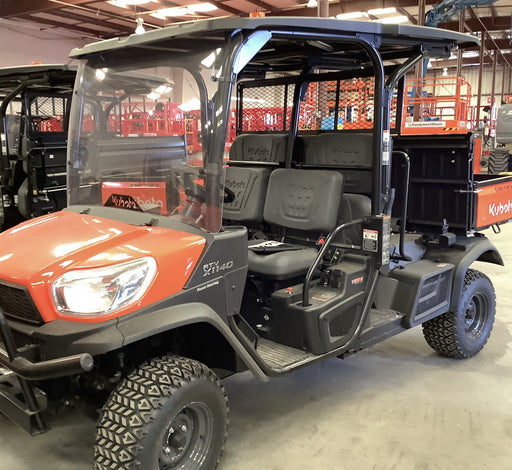 2022 Kubota RTV-X1140W-H Plastic Canopy, Windshield Acrylic Clear, LED Strobe Light, Wire Harness Kit, Back up Alarm