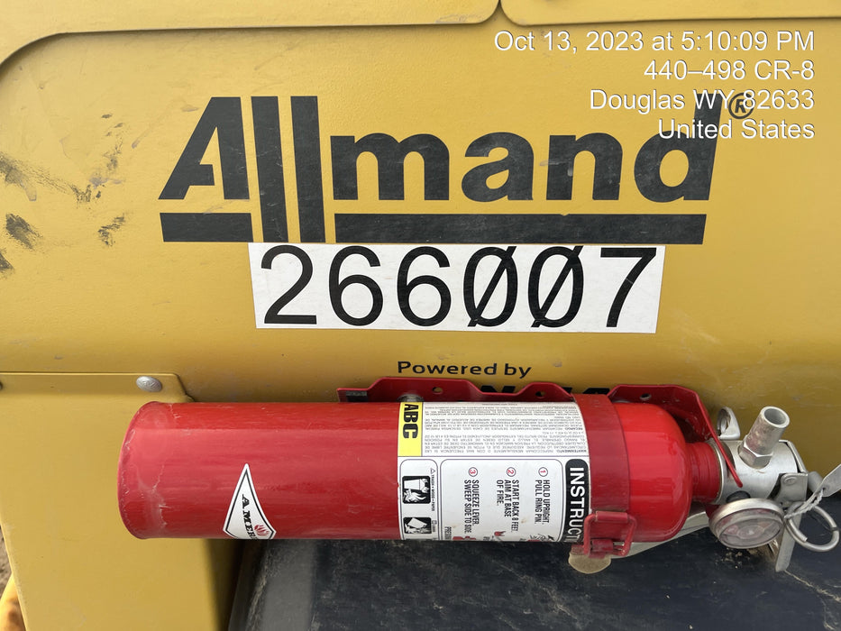 2022 Allmand NLV3GR (4) LED Light Fixture 350W, 23' Vertical Mast, 3kW Prime, Towable, ES Decals, T3