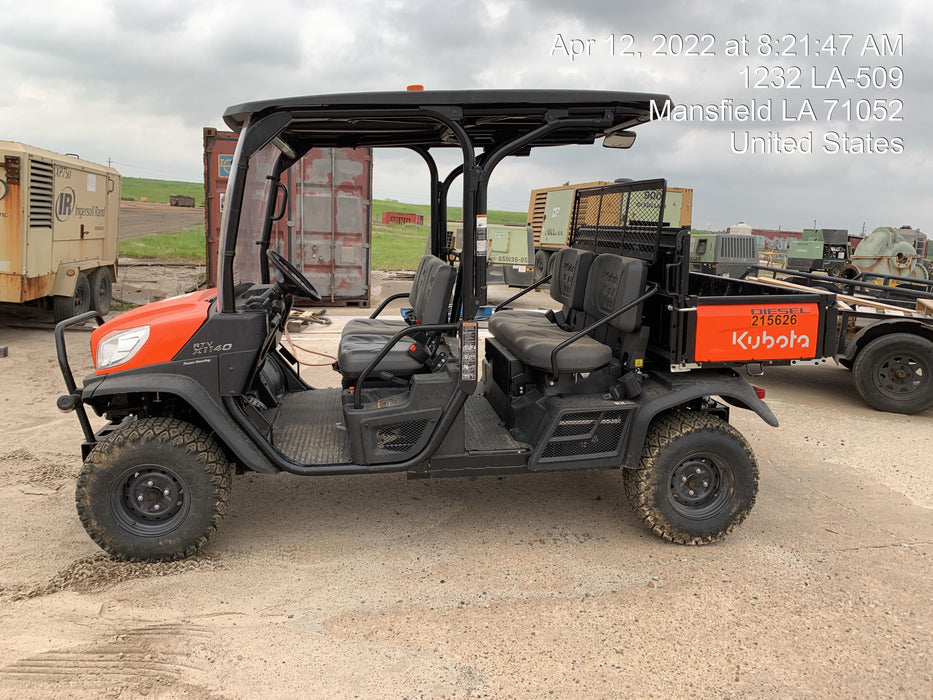 2022 Kubota RTV-X1140W-H Plastic Canopy, Windshield Acrylic Clear, LED Strobe Light, Wire Harness Kit, Back up Alarm