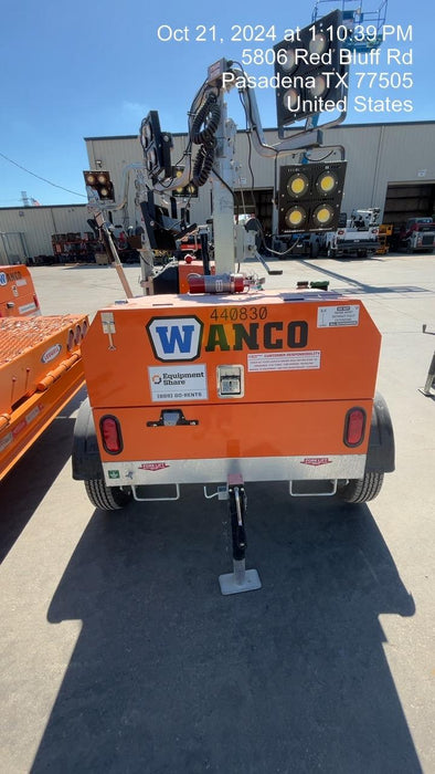 2024 Wanco WLTT-4MM4K Diesel, Deep Sea Controller, Shore Power Plug, Auto Start, (4) 350W LED Floodlights, 4kW Generator, 60 Gal Fuel Tank, 2" Ball, T3