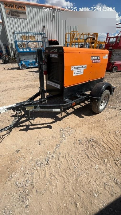 2023 Lincoln Electric LE400 Kubota V1505, Trlr, Cable Rack, Light Kit, ES Decals, T3