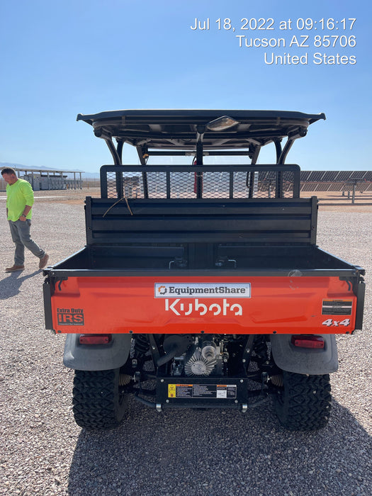 2022 Kubota RTV-X1140W-H Plastic Canopy, Windshield Acrylic Clear, LED Strobe Light, Wire Harness Kit, Back up Alarm