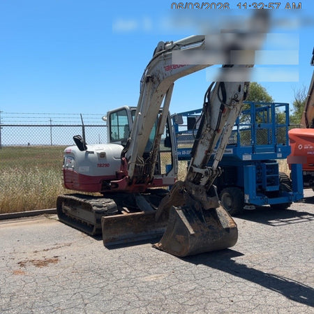 2019 Takeuchi TB290 Cab/Heat/AC Rubber tracks, Dozer blade, Travel alarm, Auxiliary hydraulics Manual QC, Hydraulic thumb, 18", 24", and 36" Buckets