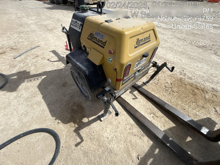 2022 Allmand NLV3GR (4) LED Light Fixture 350W, 23' Vertical Mast, 3kW Prime, Towable, Deep Sea L401, Leveling Jacks, Yanmar T4F 5.8hp
