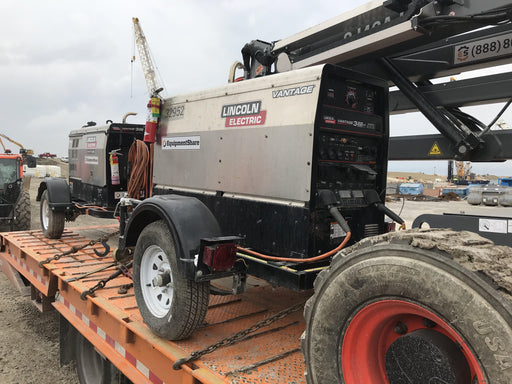 2019 Lincoln Electric Vantage 322 Welder Ready-Pak 3, Two wheel trailer, Fender and Light kit, Cable Rack