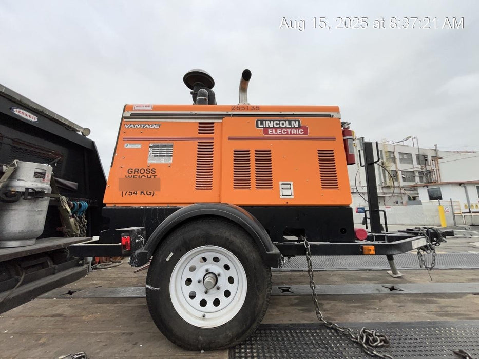 2022 Lincoln Electric Vantage 549X Crosslink Technology, Trailer Mounted, ES Decals, T3