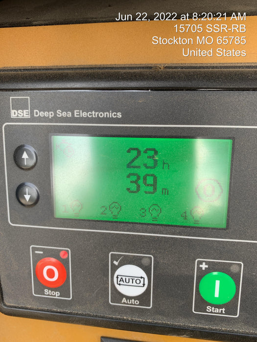 2022 Allmand NLV3GR (4) LED Light Fixture 350W, 23' Vertical Mast, 3kW Prime, Towable, Deep Sea L401, Leveling Jacks, Yanmar T4F 5.8hp