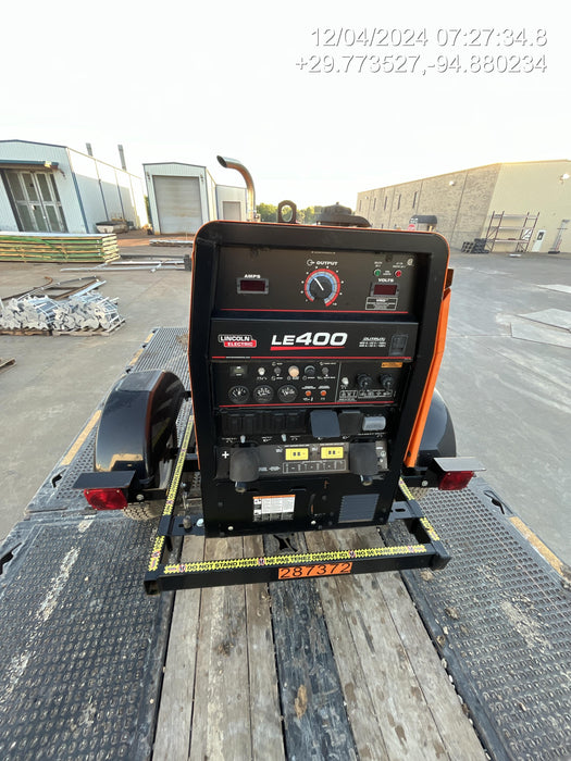 2022 Lincoln Electric LE400 Kubota V1505, Trlr, Cable Rack, Light Kit, ES Decals, T3