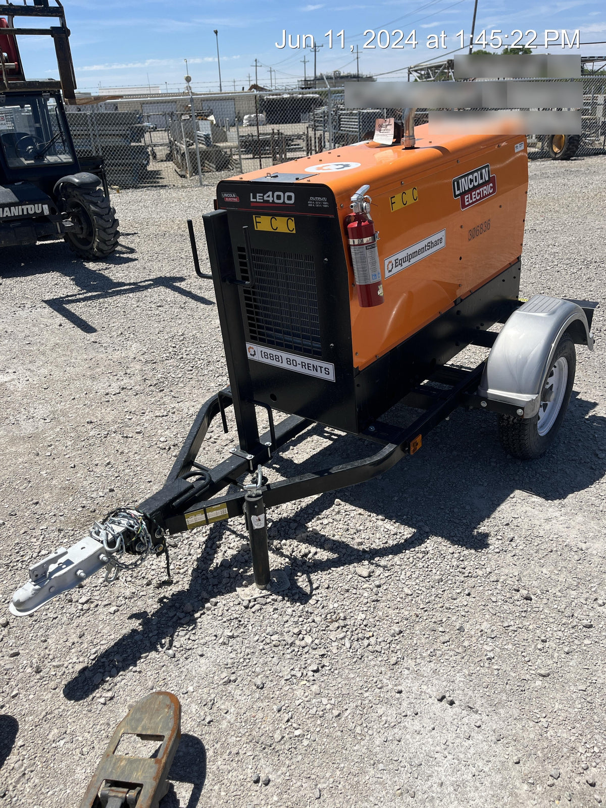 2023 Lincoln Electric LE400 Kubota V1505, Trlr, Cable Rack, Light Kit, ES Decals, T3