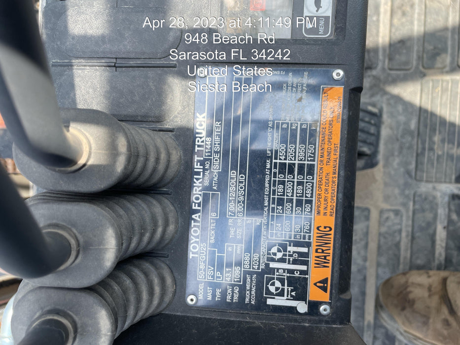 2022 TOYOTA 50-8FGU25