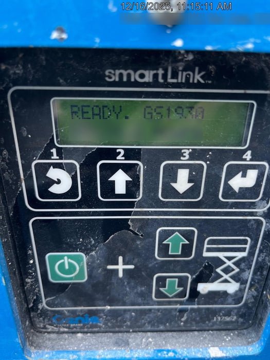 2020 Genie GS-1930 Solid Non Marking Tires, Beacon, Folding rails with half height swing gate, 800W Inverter