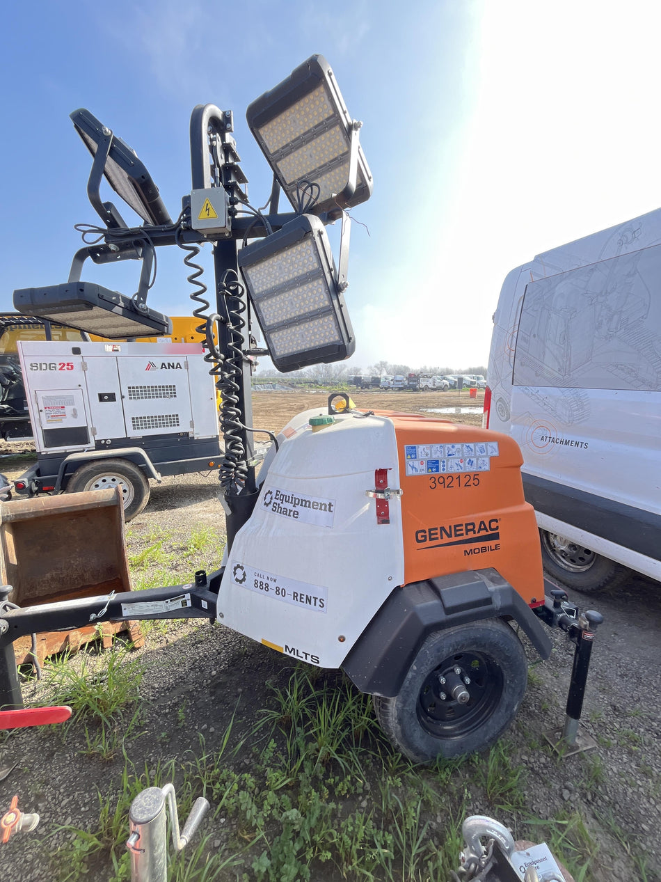2024 Generac MLT2 Diesel, Flex Switch 120V Input, Powerzone Controller, 
(4) 320W LED Lights, 4kW Generator, 39.9 Gal Fuel Tank, 2" Ball, T3
