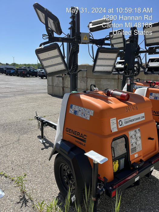 2024 Generac MLT2 Diesel, Flex Switch 120V Input, Powerzone Controller, 
(4) 320W LED Lights, 4kW Generator, 39.9 Gal Fuel Tank, 2" Ball, T3