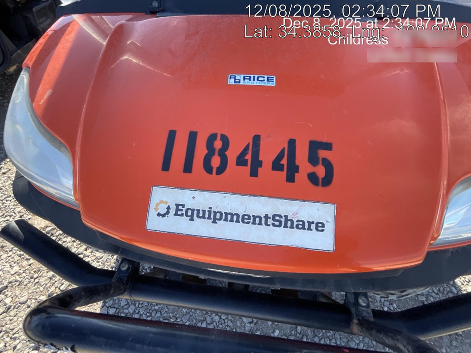 2020 Kubota RTV-X1140W-H 4WD, LED Strobe, Windshield Acrylic Clear, Plastic Canopy, LED Strobe Light, Wire Harness Kit, Backup Alarm