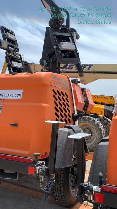 2023 Generac MLT2 Diesel, Flex Switch 120V Input, Powerzone Controller, 
(4) 320W LED Lights, 4kW Generator, 39.9 Gal Fuel Tank, 2" Ball, T3