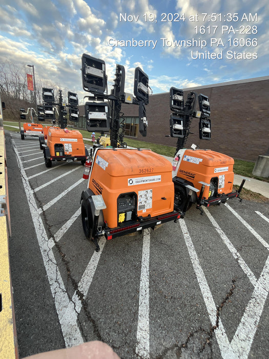 2023 Generac MLT2 Diesel, Flex Switch 120V Input, Powerzone Controller, 
(4) 320W LED Lights, 4kW Generator, 39.9 Gal Fuel Tank, 2" Ball, T3