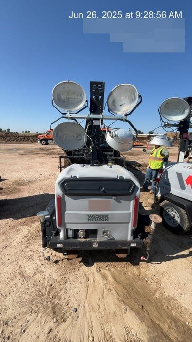 2019 Wacker Neuson LTV6L-MH Wacker Neuson LTV6L Mobile Light Tower w/Fuel Level Sensor Installed