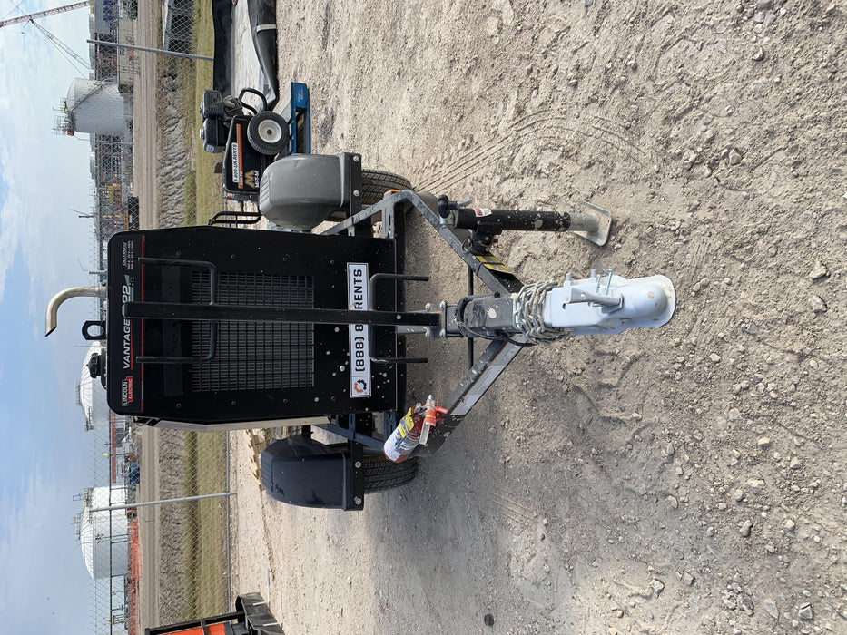 2019 Lincoln Electric Vantage 322 Ready-Pak 3, Two Wheel Trailer, Fender and Light Kit, Cable Rack