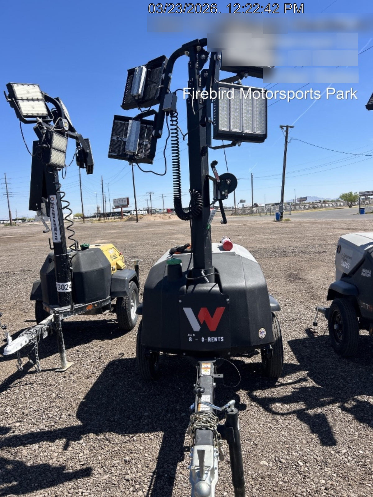 2024 Wacker Neuson LTT4 Diesel, Kohler KDW702, Deep Sea Controller, Auto Start, LED 320W, Bypass Outlet, T3