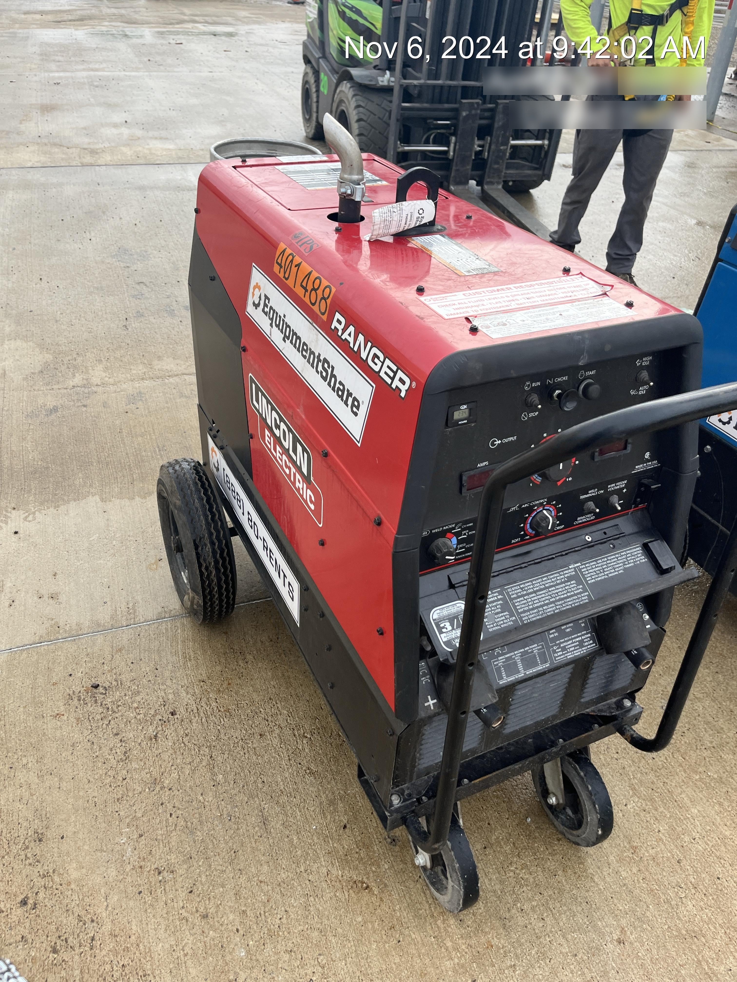 2024 Lincoln Electric Ranger 305 LPG Ranger 305 LPG, Undercarriage, Tank Holder & Strap, 10kw AC Gen, 25hp Kohler LPG Eng