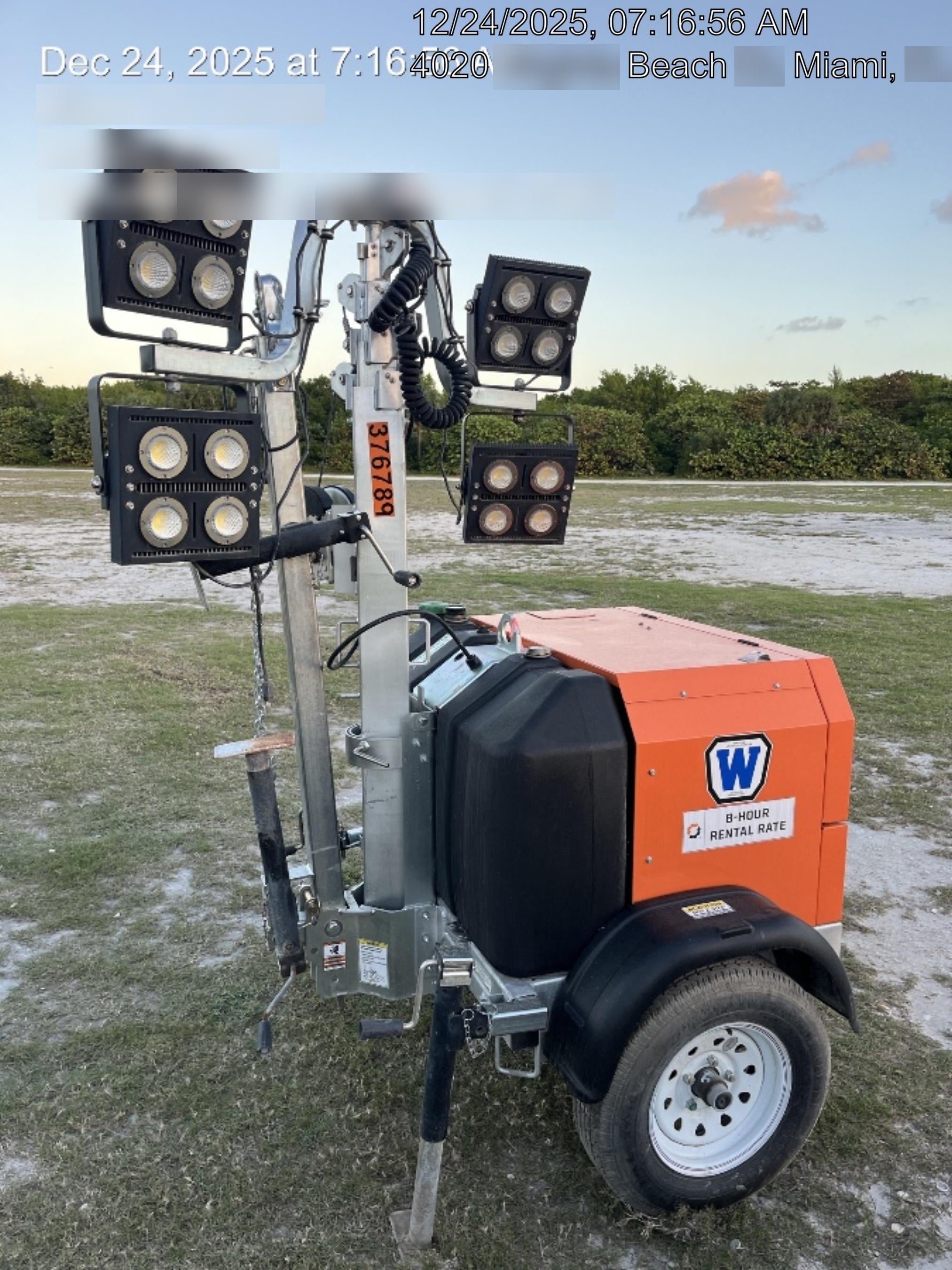 2023 Wanco WLTT-4MM4K Diesel, Deep Sea Controller, Shore Power Plug, Auto Start, (4) 350W LED Floodlights, 4kW Generator, 60 Gal Fuel Tank, 2" Ball, T3