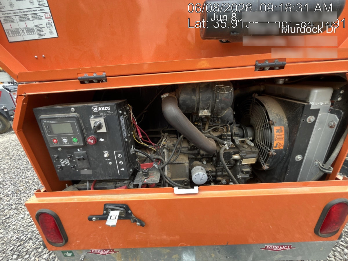 2025 Wanco WLTT-4MM4K Diesel, Mitsubishi L2E, 9.0HP @1800 rpm, Deep Sea Controller, Shore Power Plug, Auto Start, (4) 350W LED Floodlights, 4kW Generator, 60 Gal Fuel Tank, 2" Ball, T3