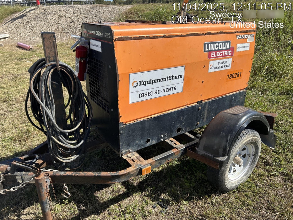 2022 Lincoln Electric LE400 Kubota V1505, Trlr, Cable Rack, Light Kit, ES Decals, T3