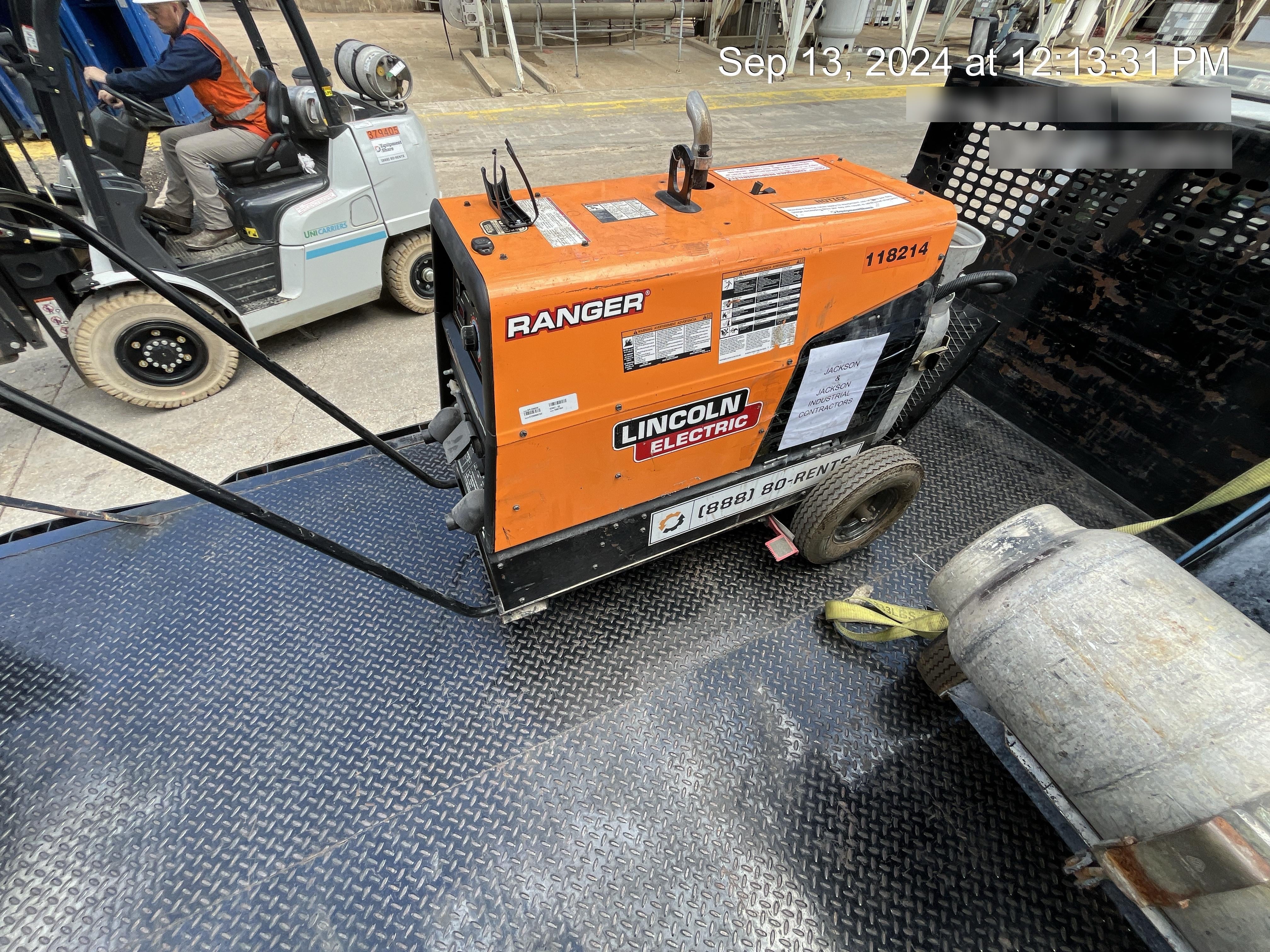 2020 Lincoln Electric Ranger 305 LPG Kohler Engine, One-Pak