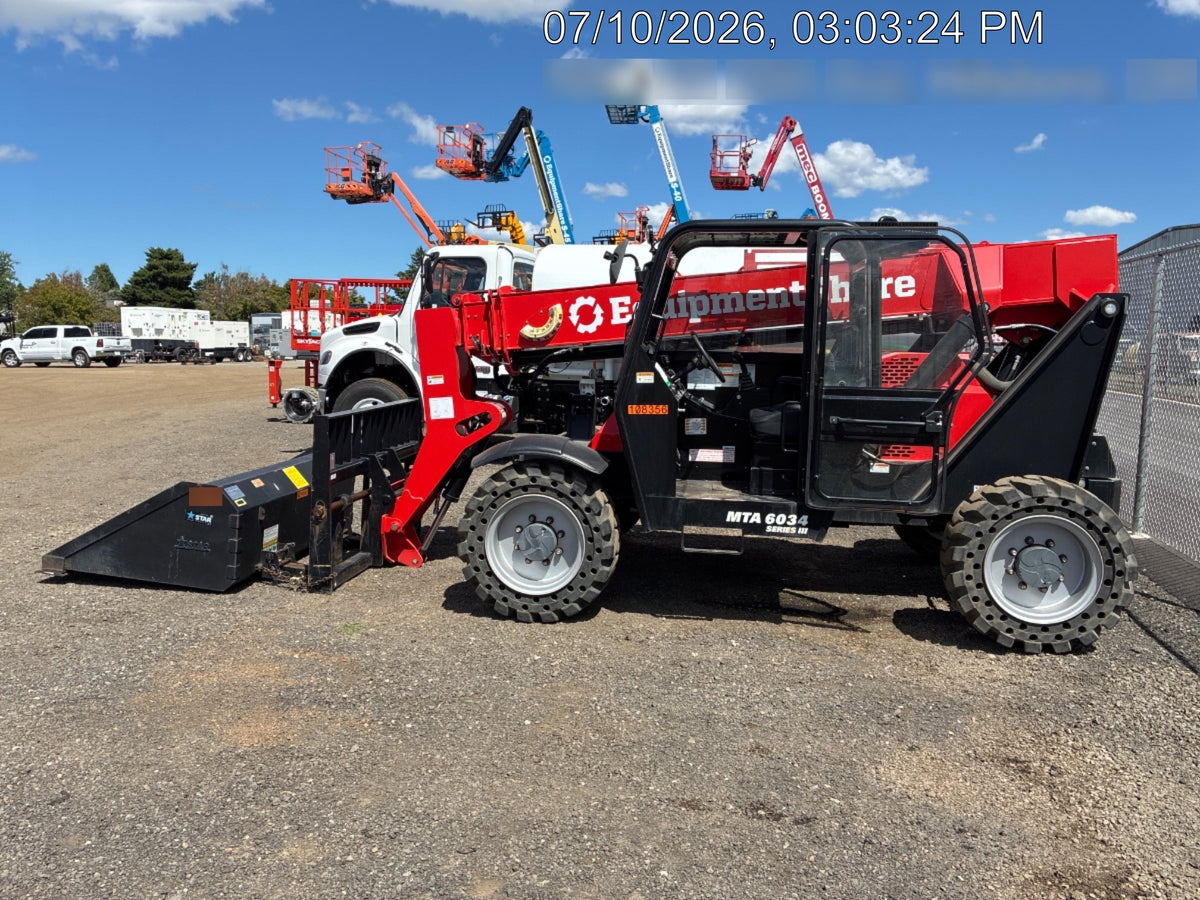 2020 Manitou MTA6034 Cab/Heat/Air, Solid Tires, Work Lights, Beacon, Aux Hydraulics, Back up Alarm, Mirrors, ES Keypad
