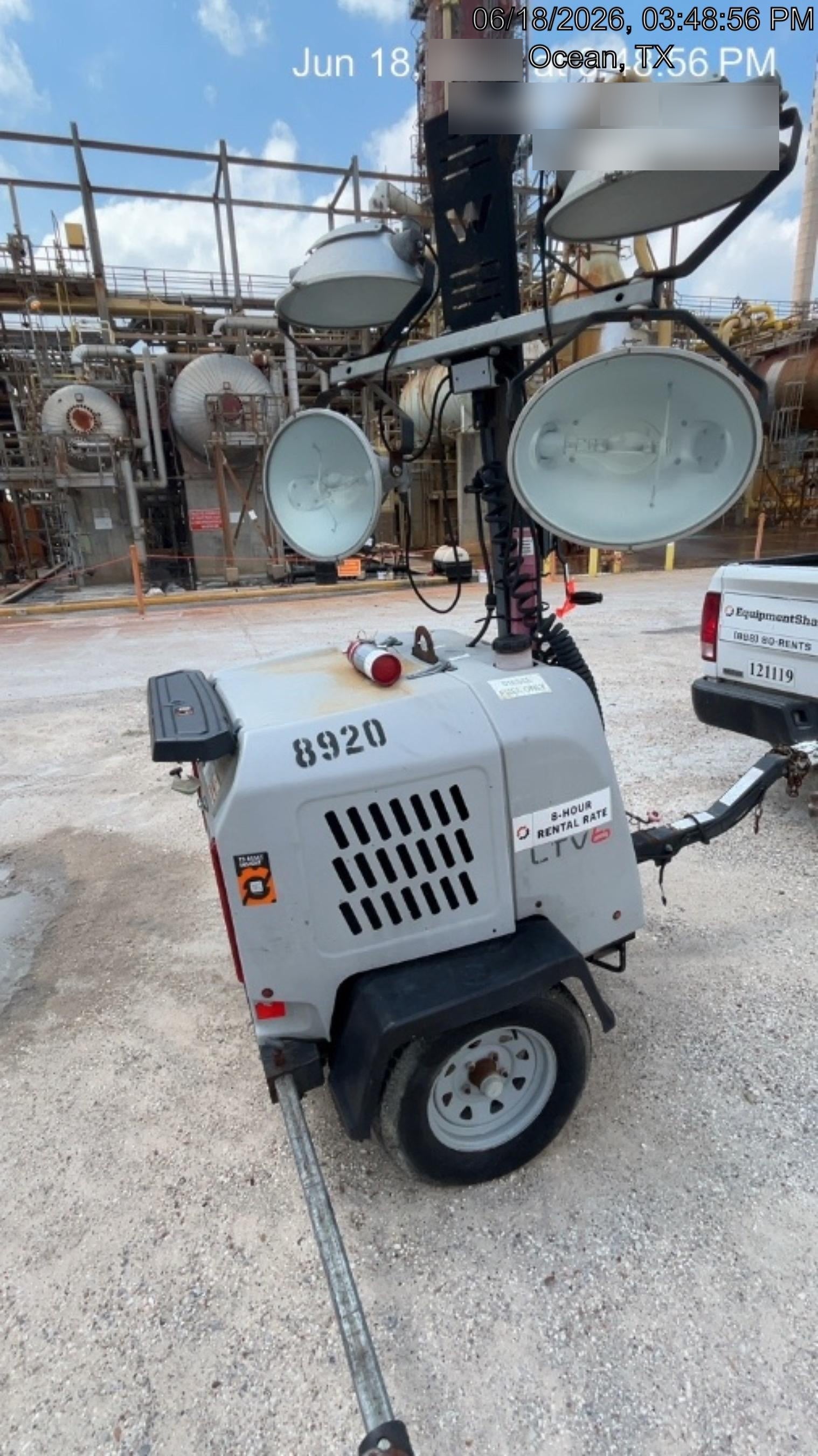 2018 Wacker Neuson LTV6L-MH Wacker Neuson LTV6L Towable Light Tower