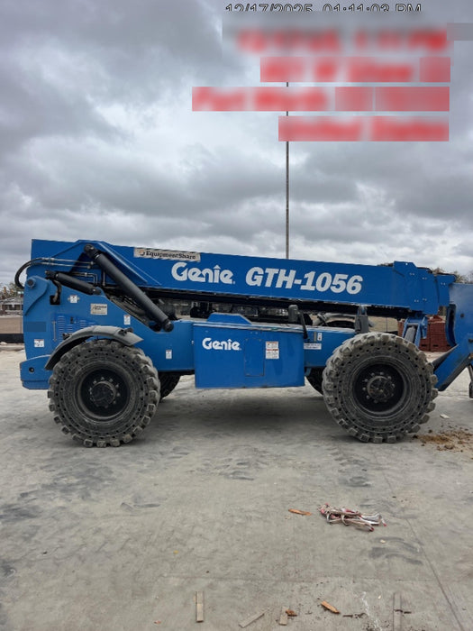 2018 Genie GTH-1056 GTH-1056 w/Open ROPS, Solid Tires, Work Lights, 60" carriage/forks, cab mesh, beacon