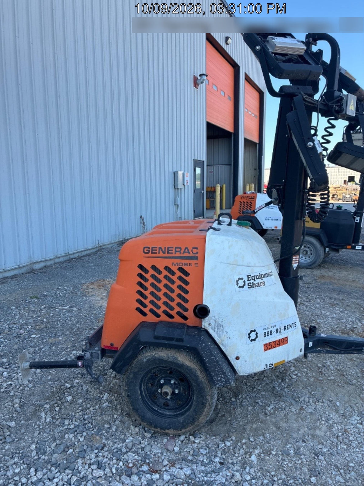2023 Generac MLT2 Diesel, Flex Switch 120V Input, Powerzone Controller, (4) 320W LED Lights, 4kW Generator, 39.9 Gal Fuel Tank, 2" Ball, T3