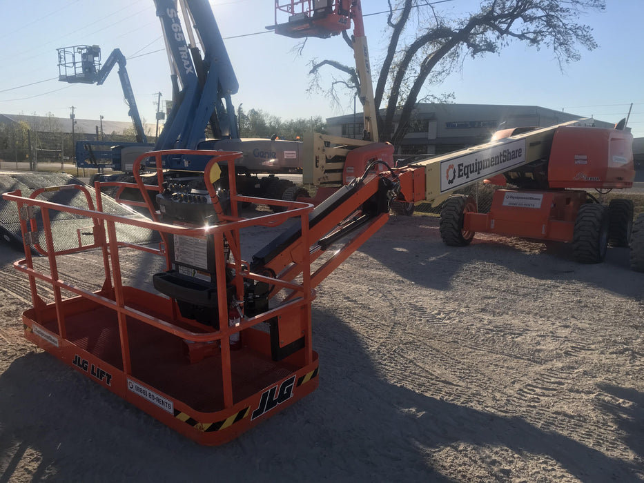 2020 JLG 660SJ ANSI, Deutz Diesel, 4wd, FF Tires, Inward Self Closing Gate, Tool Tray, Beacon, 7.5kW Generator